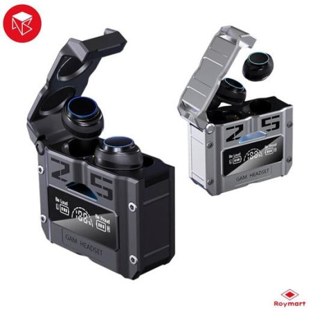 (AB-025) ROYMART AURICULARES M 25 TWS BLUETOOTH 5.0 SILVER COLOR