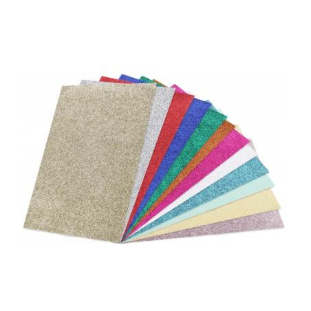 (20293) SADIPAL CARTULINA PURPURINA 50X65CM MONOCOLOR 330GR BLISTER DE 5H AZUL