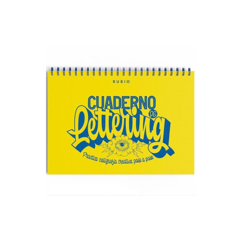 (CUADLETT) RUBIO CUADERNO DE LETTERING PRACTICA CALIGRAFÍA CREATIVA PASO A PASO