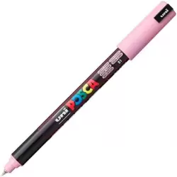 (289942000/317966000) POSCA MARCADOR  PC-1MR NO PERMANENTE PUNTA EXTRAFINA 0.7MM  ROSA CLARO
