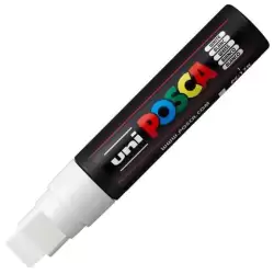 (300228000) POSCA MARCADOR  PC-17K NO PERMANENTE PUNTA BISELADA 15MM BLANCO