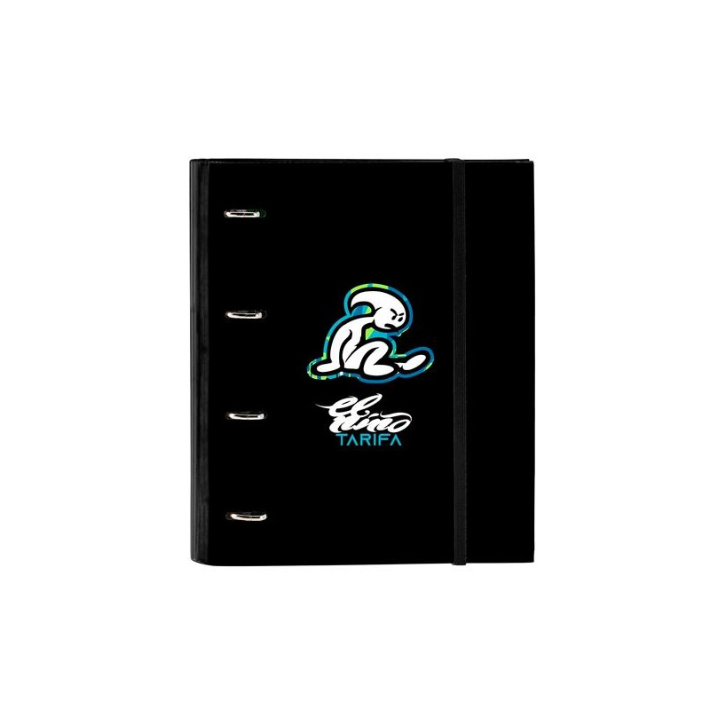 (512332666) SAFTA CARPETA DE ANILLAS 4X35MM C/RECAMBIO 100H A4 T/DURAS CIERRE C/GOMA EL NIÑO "GREEN BALI"