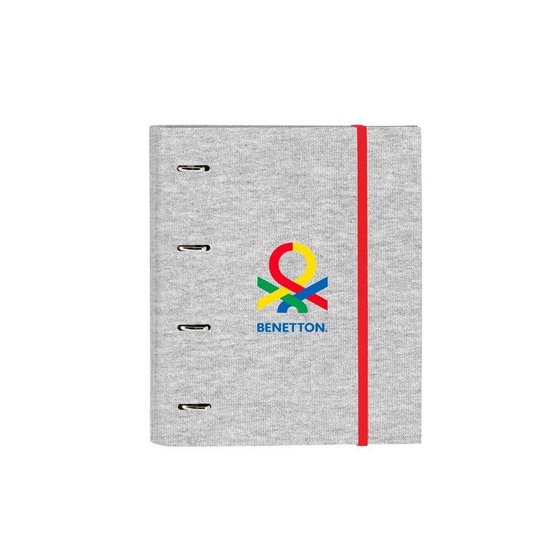 (512352666) SAFTA CARPETA DE ANILLAS 4X35MM C/RECAMBIO 100H A4 T/DURAS FORRADAS CIERRE C/GOMA BENETTON "POP"