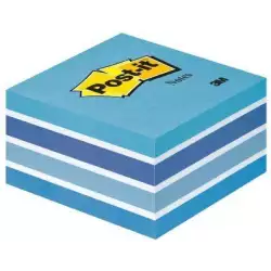 (7100172385) POST-IT CUBO DE NOTAS MULTICOLOR 5X90 HOJAS 76X76 TONOS AZUL PASTEL