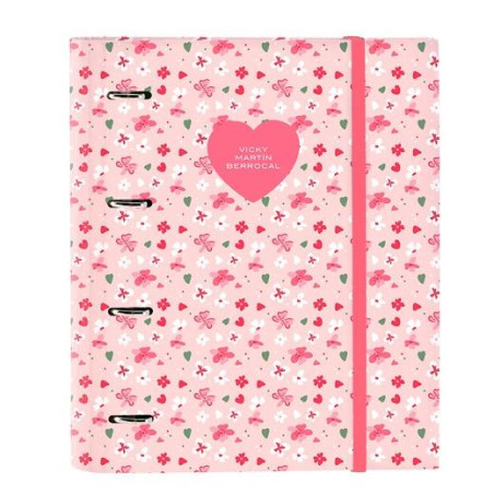 (512436666) SAFTA CARPETA DE ANILLAS 4X35MM A4 C/RECAMBIO 100H 80GR 5X5 C/SEPARADORES T/DURAS VMB "IN BLOOM"