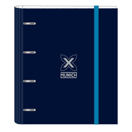 (512474666) SAFTA CARPETA DE ANILLAS 4X35MM C/RECAMBIO 100H A4 T/DURAS CIERRE C/GOMA MUNICH "NAUTIC"