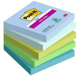 (7100258898) POST-IT BLOCS NOTAS SUPER STICKY 90 HOJAS COLORES LUGARES OSASIS 76X76 5 BLOCS