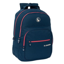 (612409773) SAFTA MOCHILA DOBLE ADAPTABLE CARRO EL GANSO "CLASSIC" 20L AZUL