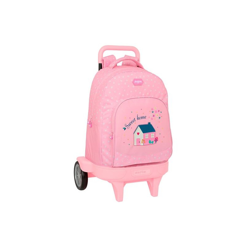 (612423218) SAFTA MOCHILA GRANDE C/RUEDAS COMPACT EVOLUTION EXTRAÍBLE GLOWLAB KIDS "SWEET HOME"