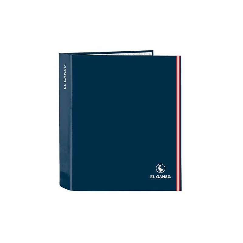 (512409657) SAFTA CARPETA DE ANILLAS 4X35MM FOLIO LOMO ANCHO EL GANSO "CLASSIC" AZUL