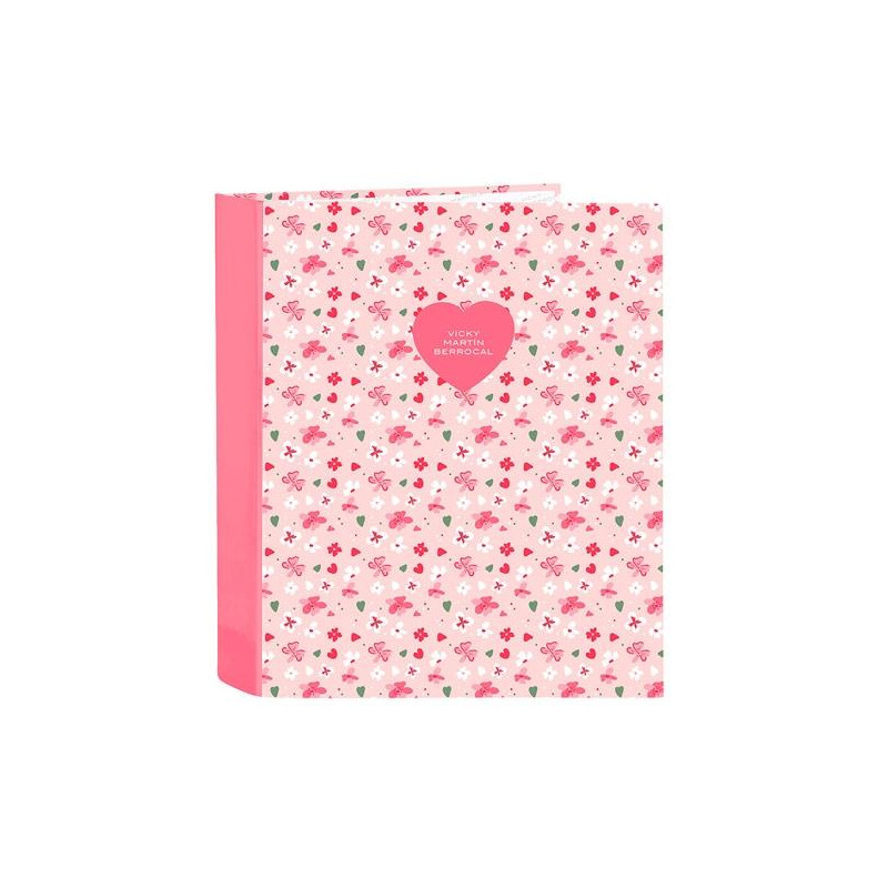 (512436657) SAFTA CARPETA DE ANILLAS 4X35MM FOLIO LOMO ANCHO VMB "IN BLOOM"