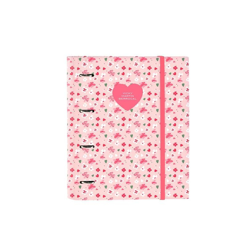 (512436666) SAFTA CARPETA DE ANILLAS 4X35MM A4 C/RECAMBIO 100H 80GR 5X5 C/SEPARADORES T/DURAS VMB "IN BLOOM"