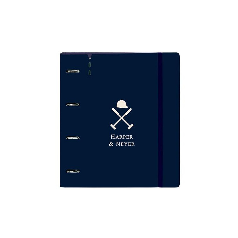 (512459667) SAFTA CARPEBLOCK ANILLAS 4X35MM C/RECAMBIO 100H A4 TAPAS PP FOAM C/SEPARADORES HARPER & NEYER