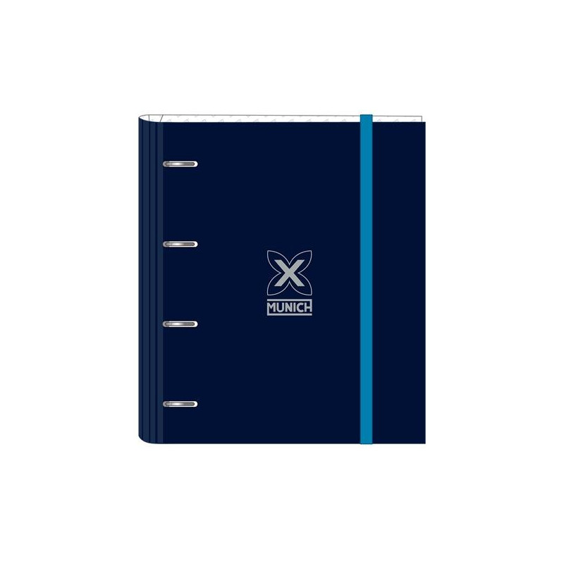 (512474666) SAFTA CARPETA DE ANILLAS 4X35MM C/RECAMBIO 100H A4 T/DURAS CIERRE C/GOMA MUNICH "NAUTIC"