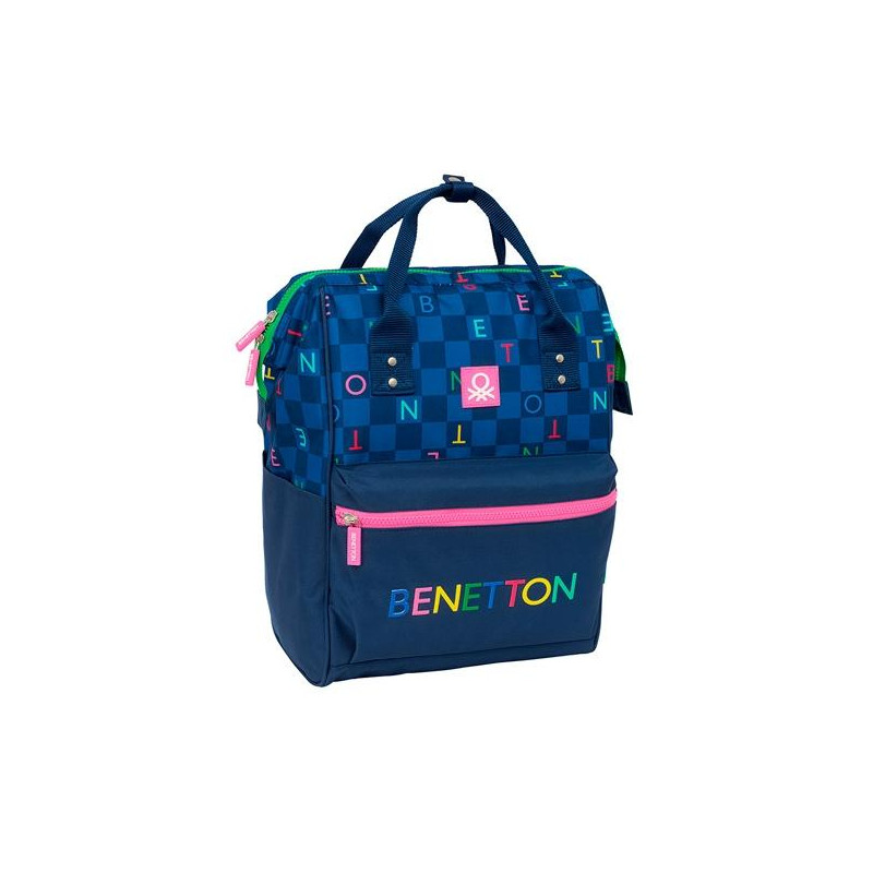 (612550838) SAFTA MOCHILA CON ASAS PARA PORTATIL 13" BENETTON "DAMERO"