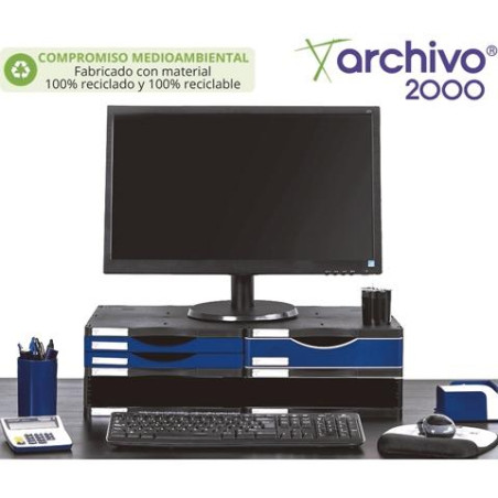 (6522M1 AZ) ARCHIVO 2000 SOPORTE MONITOR ERGONÓMICO SOSTENIBLE