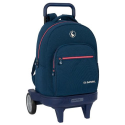 (612409218) SAFTA MOCHILA GRANDE C/RUEDAS COMPACT EVOLUTION EXTRAÍBLE EL GANSO "CLASSIC" AZUL