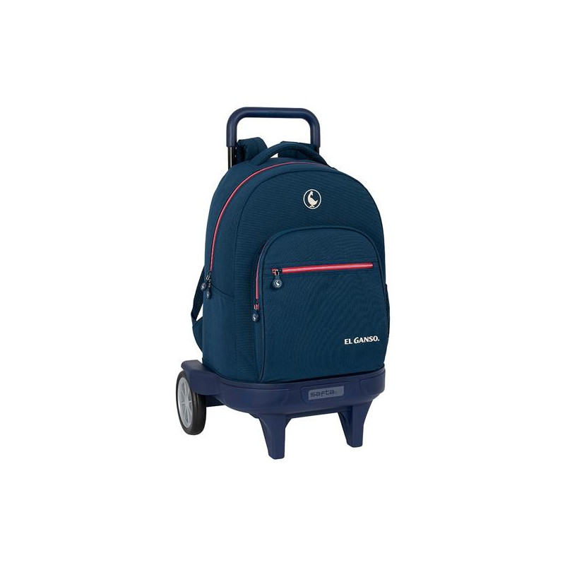 (612409218) SAFTA MOCHILA GRANDE C/RUEDAS COMPACT EVOLUTION EXTRAÍBLE EL GANSO "CLASSIC" AZUL
