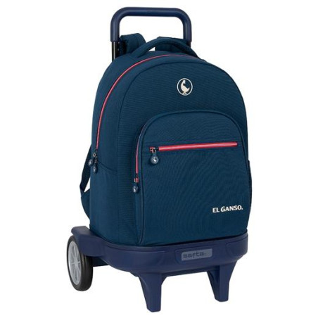 (612409218) SAFTA MOCHILA GRANDE C/RUEDAS COMPACT EVOLUTION EXTRAÍBLE EL GANSO "CLASSIC" AZUL