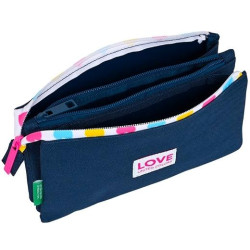 (812350744) SAFTA PORTATODO TRIPLE BENETTON "LOVE"