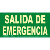 (6170-15H VE) ARCHIVO 2000 SEÑAL "SALIDA DE EMERGENCIA" 320X160MM PVC 700 MICRAS VERDE