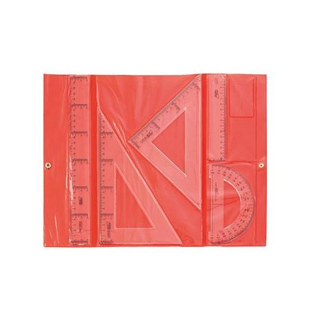 (940001) SAFTA CONJUNTO DIBUJO ESCOLAR DE REGLAS