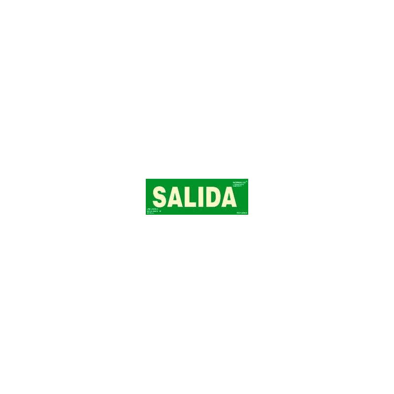(6170-06H VE) ARCHIVO 2000 PACK DE 2 SEÑALES "SALIDA" 300X105 PVC VERDE