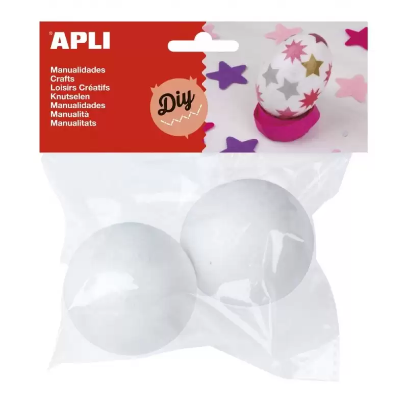 (13280) APLI BOLA POREXPAN 60MM Ø -2U-
