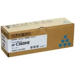 (408185) RICOH CARTUCHO DE TÓNER CIAN SPC360HE