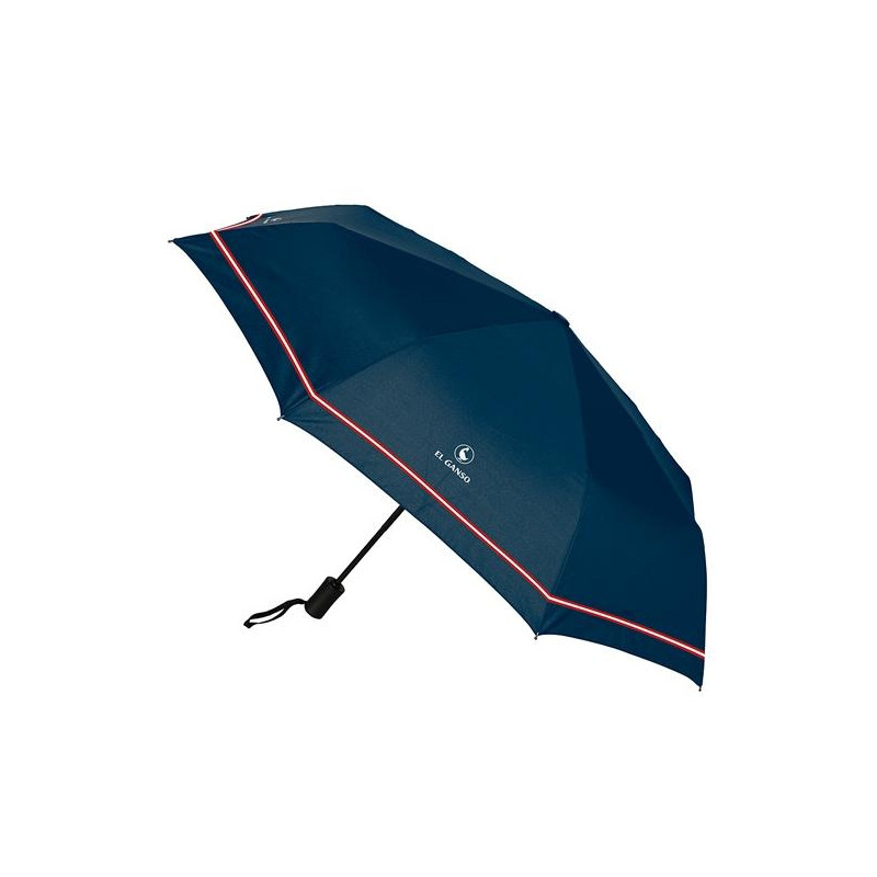 (312409139) SAFTA PARAGUAS PLEGABLE AUTOMÁTICO 58CM EL GANSO "CLASSIC" AZUL