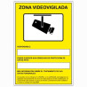 (6172-09 AM) ARCHIVO 2000 SEÑAL "CÁMARAS DE VIGILANCIA EN GRABACIÓN LAS 24 HORAS" 210X297 PVC AMARILLO