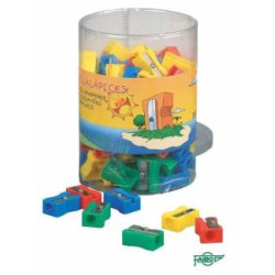 (PB2) FAIBO AFILALÁPICES FORMA RECTANGULAR PLÁSTICO C/SURTIDOS BOTE 100 UD