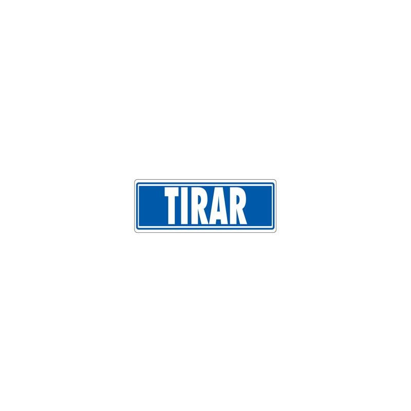 (6177-03 GS) ARCHIVO 2000 SEÑAL "TIRAR" 175X65 PVC GRIS