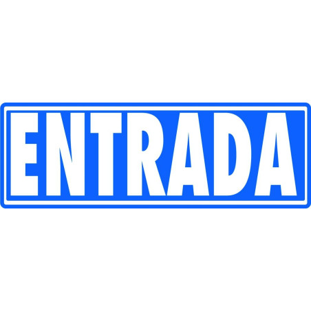 (6177-10 GS) ARCHIVO 2000 SEÑAL "ENTRADA (SIN INDICADOR)" 175X65 PVC GRIS