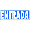 (6177-10 GS) ARCHIVO 2000 SEÑAL "ENTRADA (SIN INDICADOR)" 175X65 PVC GRIS