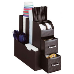 (CD901 NE) ARCHIVO 2000 ORGANIZADOR LA HORA DEL CAFÉ CON 2 CAJONES PARA ALMACENAJE DE CÁPSULAS Y COMPARTIMENTOS INDEPENDIENTES