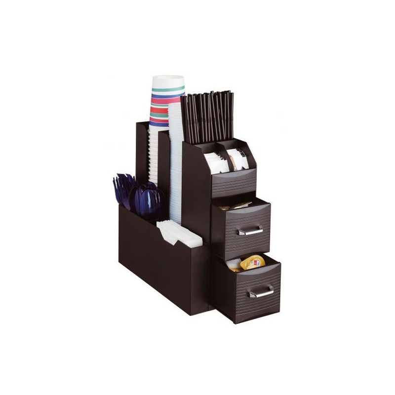 (CD901 NE) ARCHIVO 2000 ORGANIZADOR LA HORA DEL CAFÉ CON 2 CAJONES PARA ALMACENAJE DE CÁPSULAS Y COMPARTIMENTOS INDEPENDIENTES