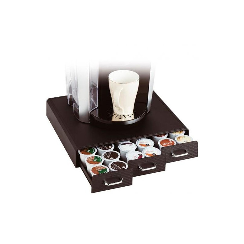 (CD902 NE) ARCHIVO 2000 ORGANIZADOR LA HORA DEL CAFÉ CON 3 CAJONES PARA ALMACENAJE DE CÁPSULAS NEGRO