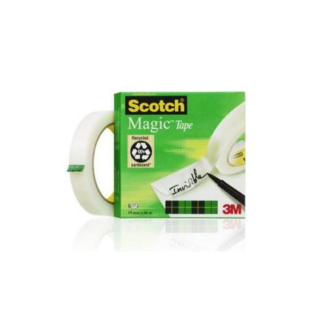 (7100027117) SCOTCH MAGIC CINTA ADHESIVA INVISIBLE 810 ROLLO 19MM X 66M CAJA INDIVIDUAL