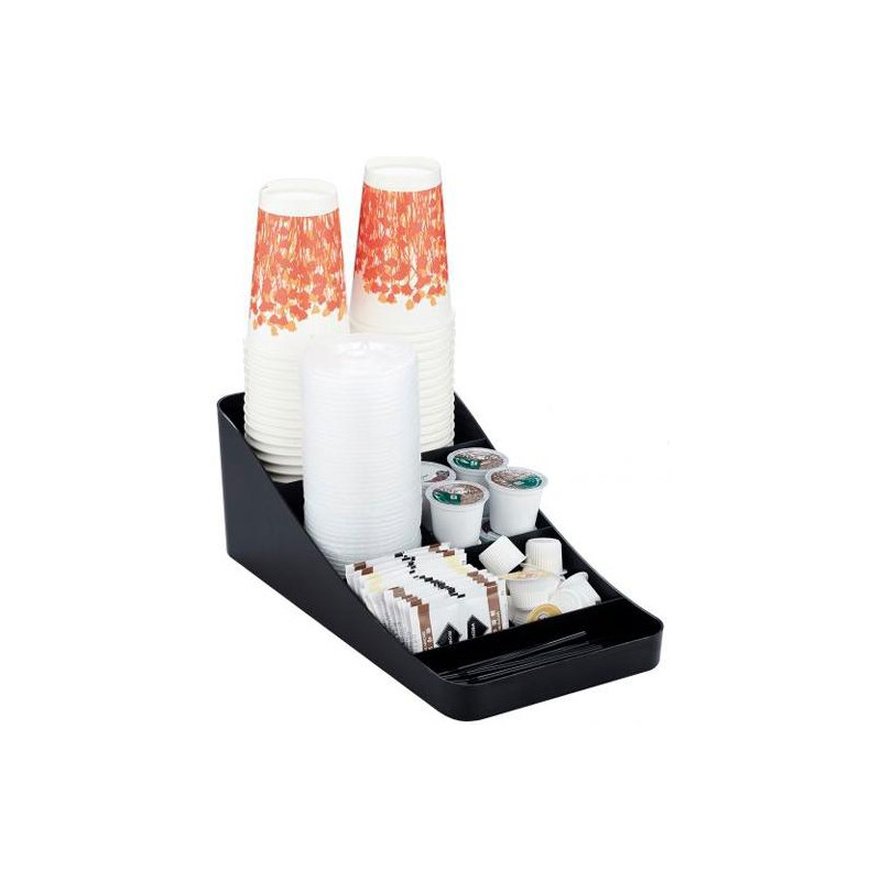 (CD904 NE) ARCHIVO 2000 BANDEJA ORGANIZADORA LA HORA DEL CAFÉ 7 COMPARTIMENTOS NEGRO