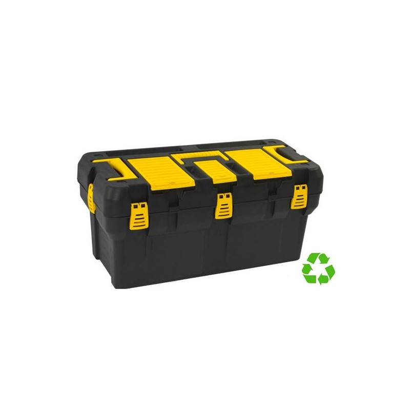 (CP14901265 NE) ARCHIVO 2000 CAJA DE HERRAMIENTAS SOSTENIBLE XL GRAN CAPACIDAD 315X655X310MM NEGRO/AMARILLO