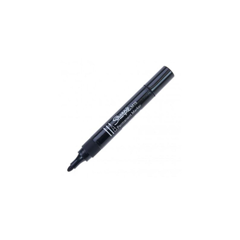 (S0192584) SHARPIE MARCADOR PERMANENTE NEGRO M15 PUNTA REDONDA 12 UD