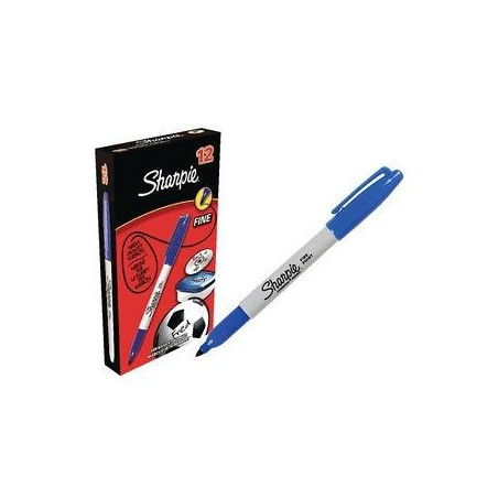 (S0810950) SHARPIE MARCADOR PERMANENTE FINE PUNTA REDONDA 0.9MM AZUL