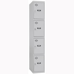 (8435104935194) SIMONRACK CASILLERO METÁLICO SIMONLOCKER 4P MONOBLOQUE 180X50X30CM GRIS