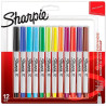 (2065408) SHARPIE ROTULADOR PERMANENTE PUNTA ULTRAFINA C/SURTIDOS BLÍSTER 12 UD