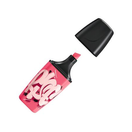 (07/56-10) STABILO MARCADOR FLUORESCENTE BOSS MINI "RISE" ROSA CAJA 10 UD