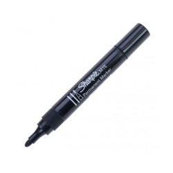 (S0192584) SHARPIE MARCADOR PERMANENTE NEGRO M15 PUNTA REDONDA 12 UD