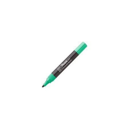 (S0192645) SHARPIE MARCADOR PERMANENTE VERDE M15 PUNTA REDONDA CAJA 12 UD