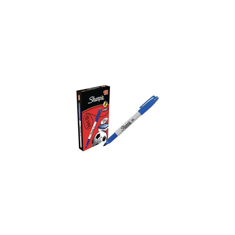 (S0810950) SHARPIE MARCADOR PERMANENTE FINE PUNTA REDONDA 0.9MM AZUL