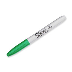 (S0810960) SHARPIE MARCADOR PERMANENTE FINE PUNTA REDONDA 0.9MM VERDE